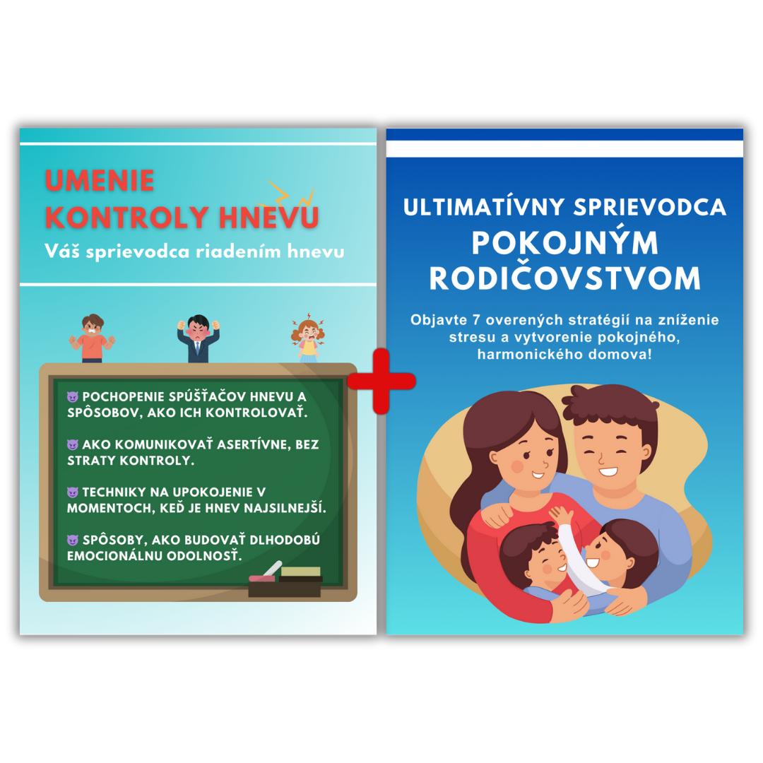 🟡 DVA ZA CENU JEDNÉHO – Najpredávanejší PREMIUM e-balíček: Pokojné rodičovstvo + Umenie zvládania hnevu (PDF)