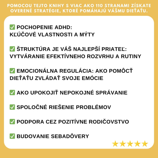 Najpredávanejší sprievodca pre rodičov odhaľuje REVOLUČNÝ prístup, ktorý pomáha deťom s ADHD byť pokojnejšími a sústredenejšími + 6 BONUSOV