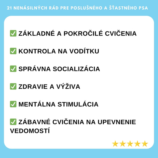 Najpredávanejší príručnik na zlepšenie poslušnosti vášho psa už za 21 dní + 4 BONUSY ZDARMA
